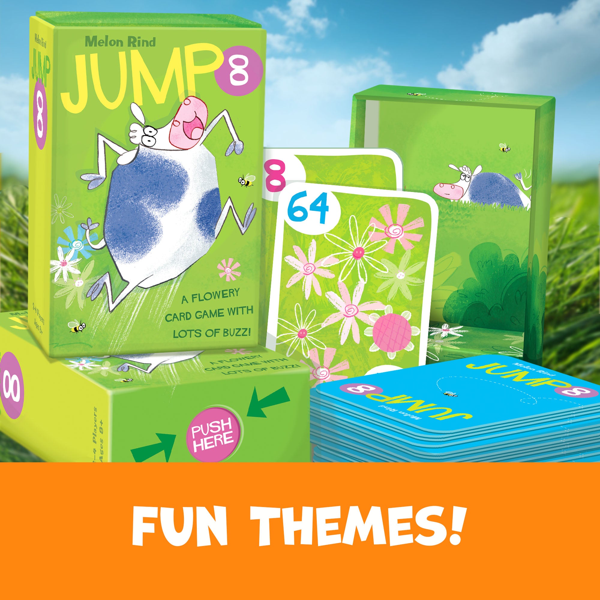 Children's colorful card game for teaching math