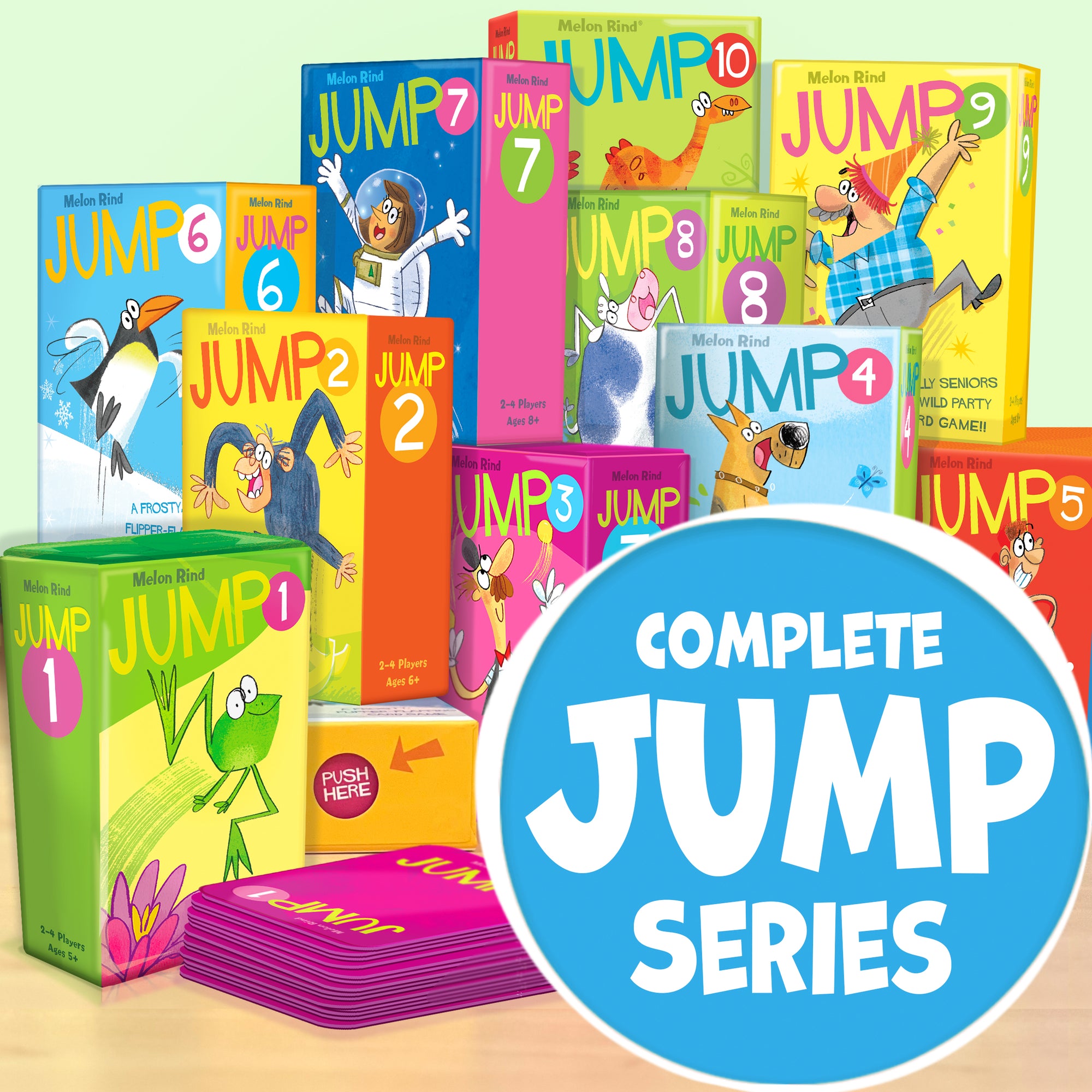 Collection of colorful math games. Kinder through second graders master their multiples with active learning.